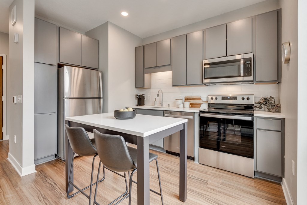 Kitchen Area with Stainless Steel Appliances at Marquee, Minneapolis, MN, 55403