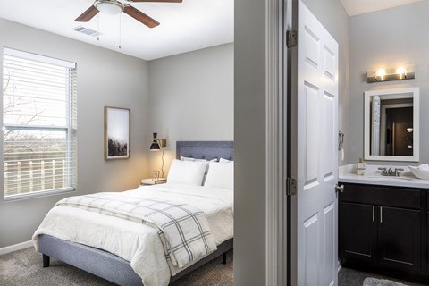 Master Bedroom at Springhill Apartments, Overland Park, KS