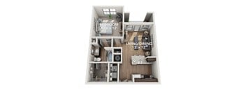 A1 floor plan at Adara Overland Park, Overland Park, KS, Kansas, 66213