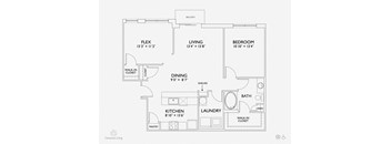 A11 floor plan at Penn Circle, Carmel, IN