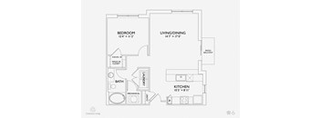 A4 floor plan Tea at Penn Circle, Carmel