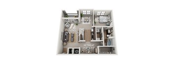 A5 Floor plan at Adara Overland Park, Overland Park, KS, Kansas, 66213