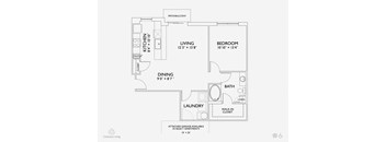A7 floor plan at Penn Circle, Carmel, Indiana