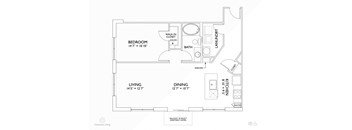A8 floor plan  at Penn Circle, Carmel, IN, 46032