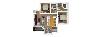 B2 Floor Plan at River Pointe, Conroe, Texas