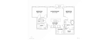 B3 floor plan Sprout at Penn Circle, Carmel, Indiana