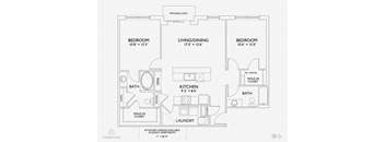 B4 floor plan at Penn Circle, Carmel, IN