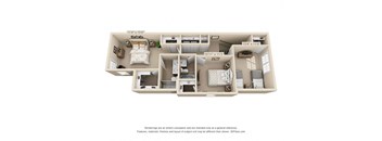C1-PP4 Floor Plan  at Prairie Pines Townhomes, Shawnee