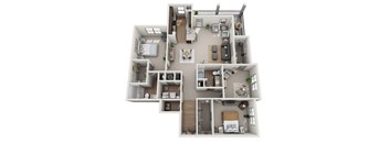 C2 Floor plan at Adara Overland Park, Overland Park, Kansas