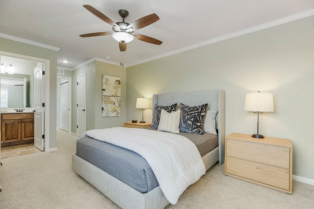 Bedroom Interior at Prairie Pines Townhomes, Kansas