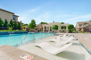 Glimmering Pool at Prairie Pines Townhomes, Shawnee, KS