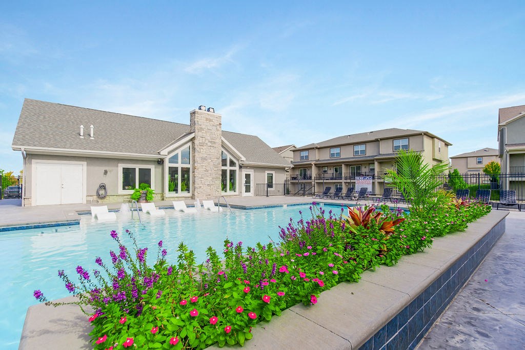 Poolside Green Space at Prairie Pines Townhomes, Shawnee, KS, 66226