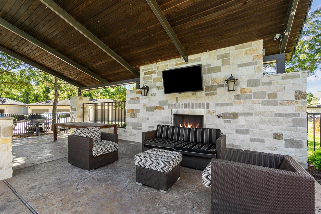 Shaded Lounge at Discovery at Kingwood, Kingwood, Texas