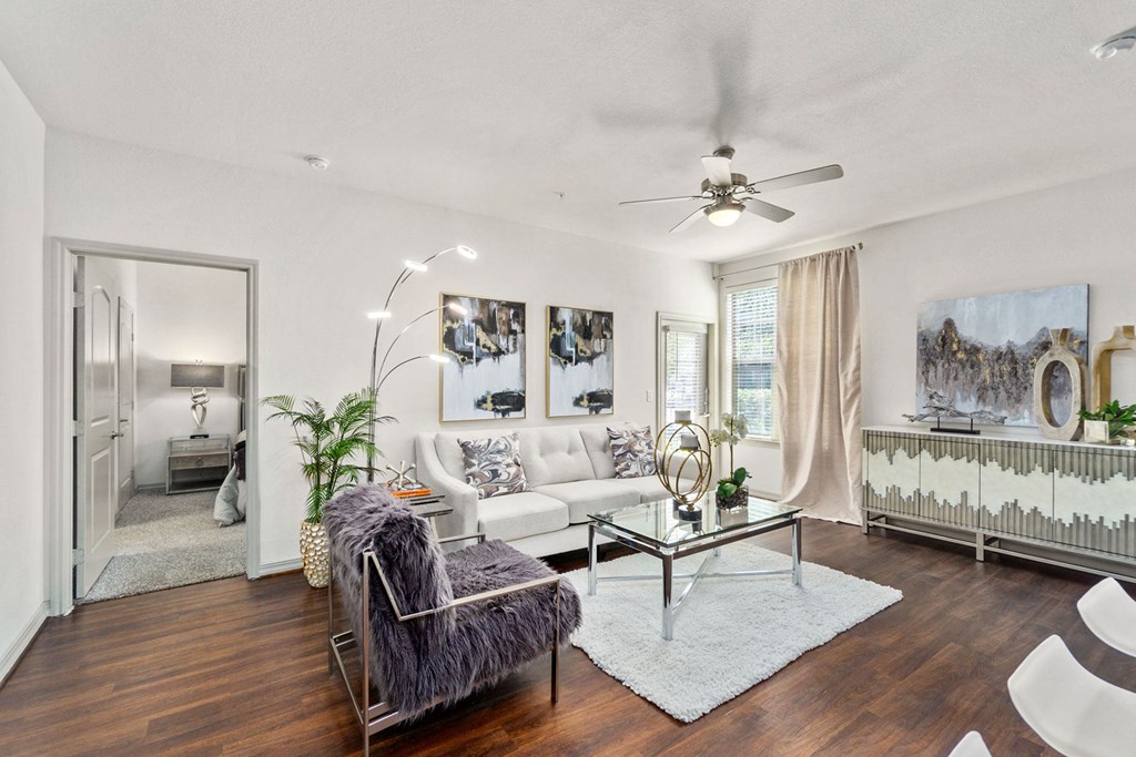 Modern Living room at Discovery at Kingwood, Texas, 77339