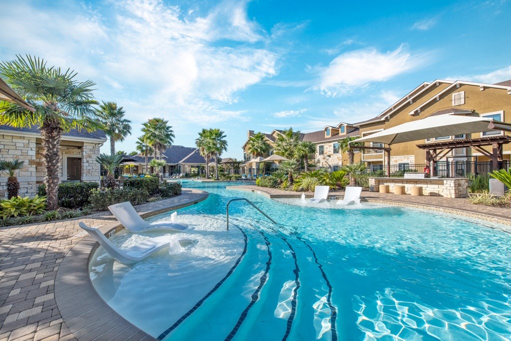 Crystal Clear Swimming Pool at Avenues at Tuscan Lakes, Texas