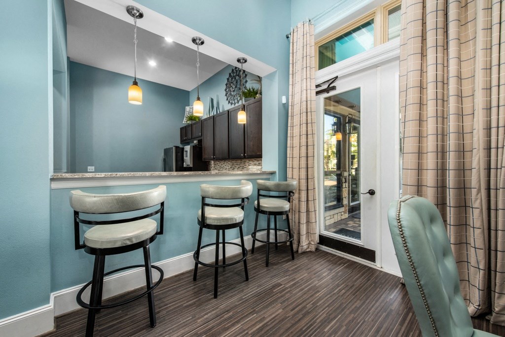 Living And Kitchen at Avenues at Tuscan Lakes, League City, Texas