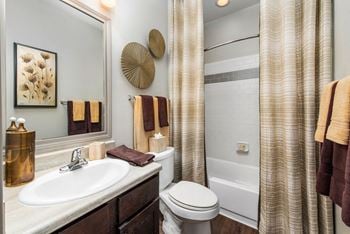 Bathroom With Bathtub at Avenues at Tuscan Lakes, League City, TX, 77573