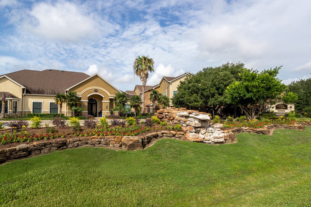 Landscape of the property at Grand Villas at Cinco Ranch, Katy, Texas