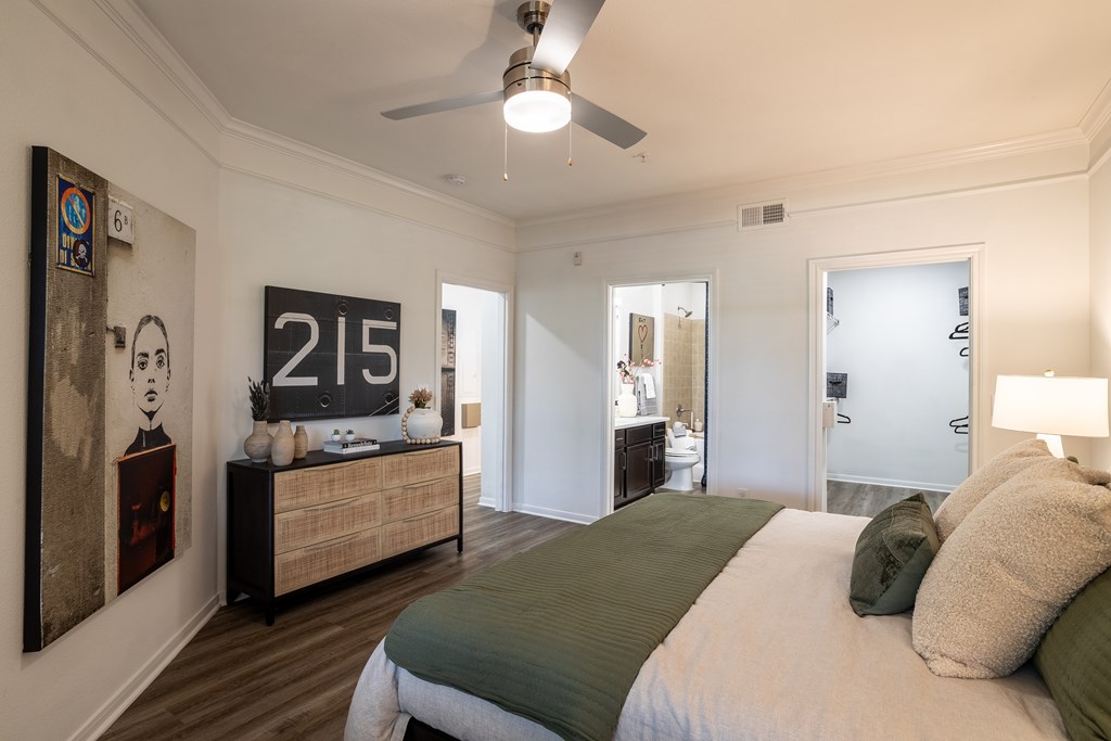 Bedroom with closet at Grand Villas at Cinco Ranch, Katy, TX