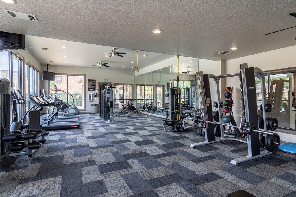 Spacious gym at Grand Villas at Cinco Ranch, Katy, TX