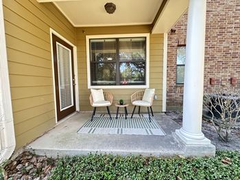 Small porch at Grand Villas at Cinco Ranch, Katy