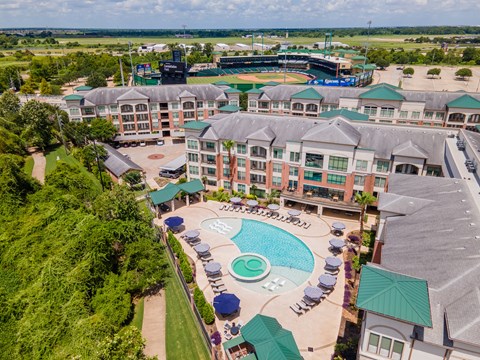 Large Building with Pool at Imperial Lofts, Sugar Land
