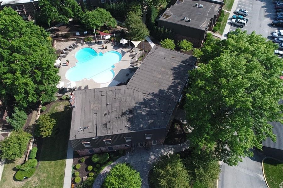 Aerial View Of Pool at London House Apartments, Kansas, 66215