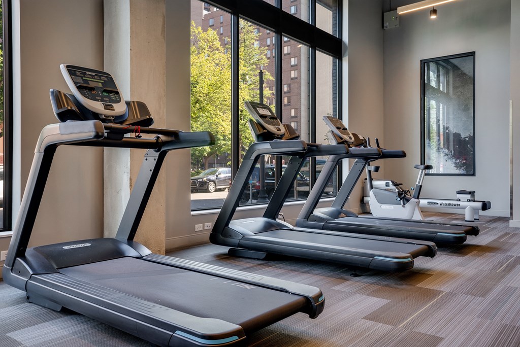 Fitness Center and Exercise Machines at Marquee, Minneapolis, MN