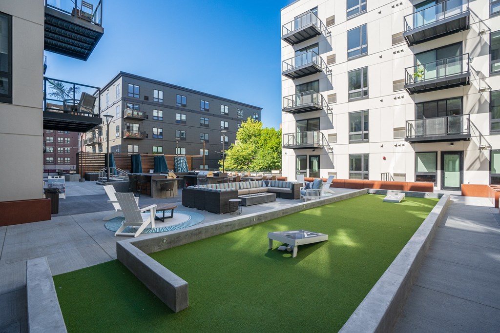 Cornhole Play Set at Marquee, Minneapolis, MN