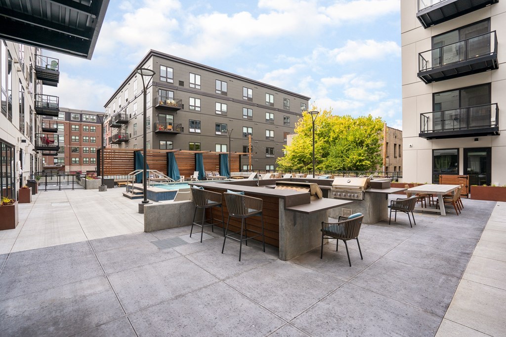 Outdoor Lounge and Grilling Stations at Marquee, Minnesota