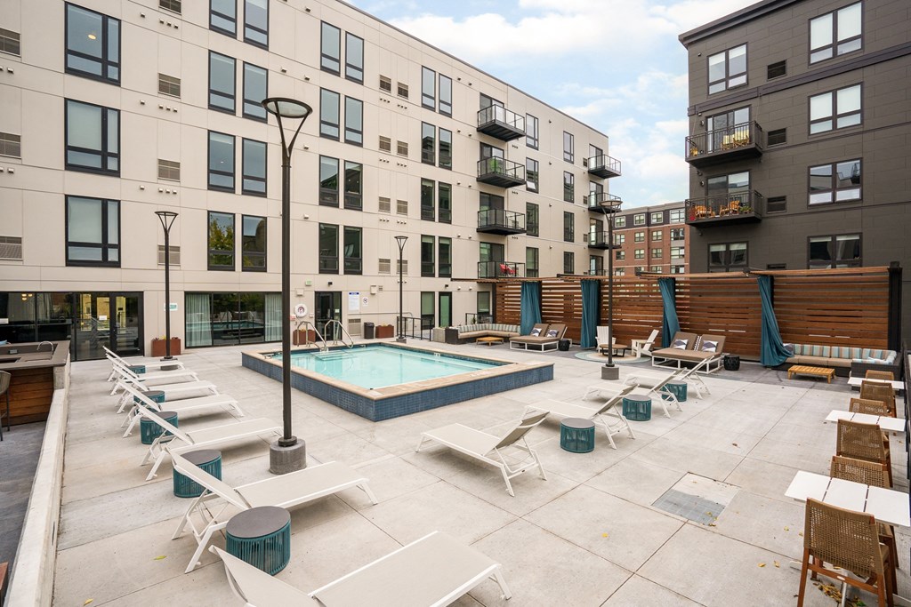 Pool and Sun Deck Area at Marquee, Minneapolis, 55403