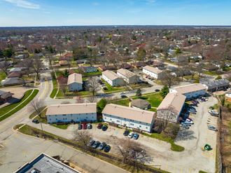 Cityscape Aerial View Dickinson Apartments