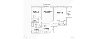 Olive floorplan at Penn Circle, Carmel, 46032