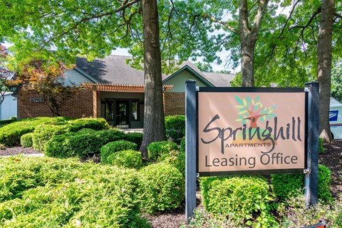 Property Signage at Springhill Apartments, Overland Park, 66213