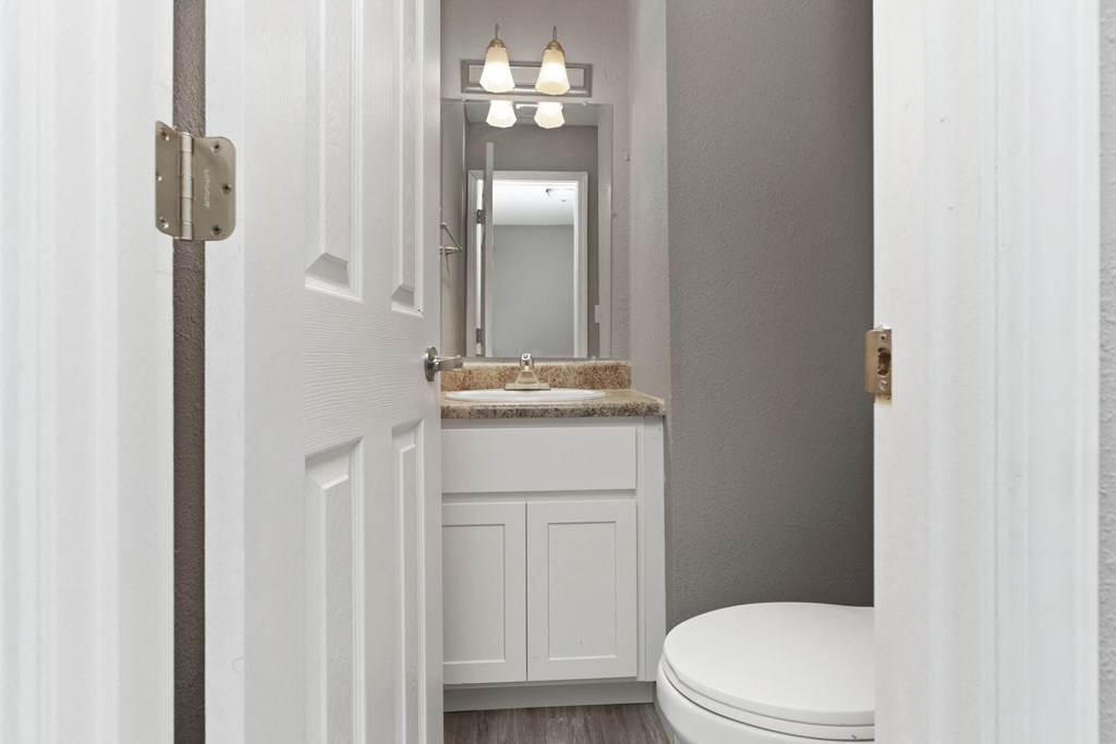 Luxurious Bathroom at Spring Creek Townhomes Apartments, Illinois