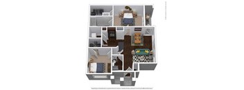 B2 Floor Plan at Waterstone at Cinco Ranch, Katy, Texas
