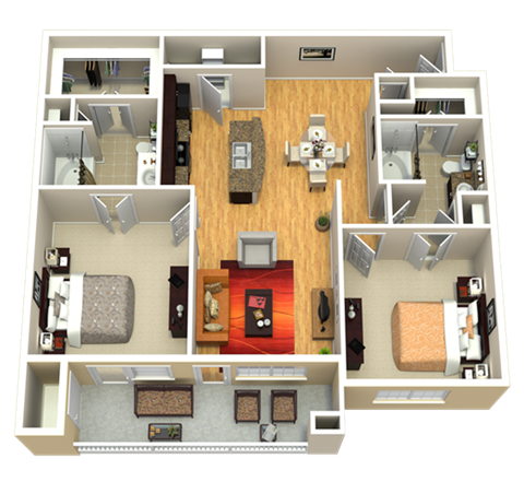 B3 Floor Plan at Discovery at Kingwood, Texas, 77339