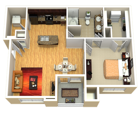 A3 Floor Plan at Discovery at Kingwood, Kingwood, Texas