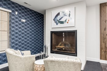 fireplace inside of clubhouse - Photo Gallery 29