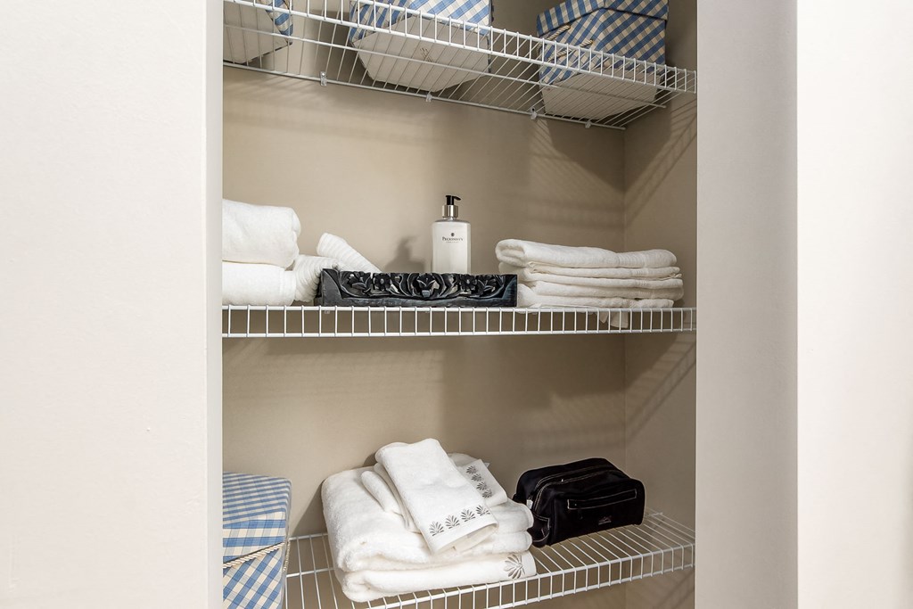 linen closet at The Greyson, Ohio, 43026