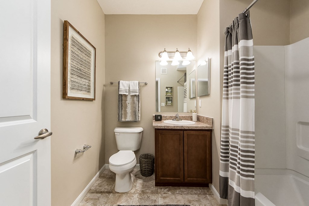 bathroom with tub at The Greyson, Hilliard, OH
