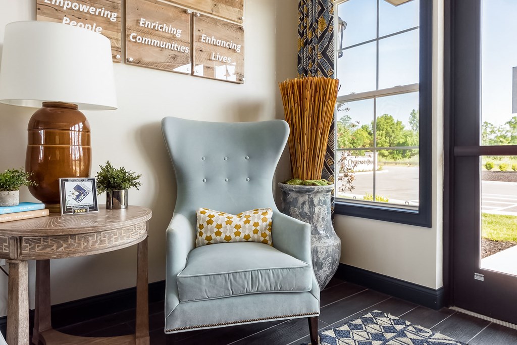 chair in clubhouse at Overland Park, Pickerington
