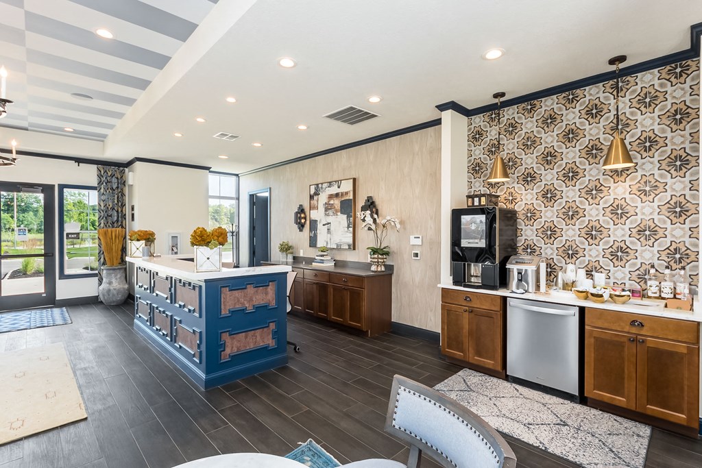 front lobby at clubhouse at Overland Park, Pickerington, OH