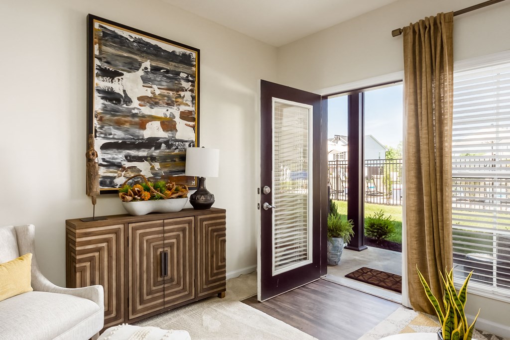 front door of apartment at Overland Park, Pickerington, OH, 43147