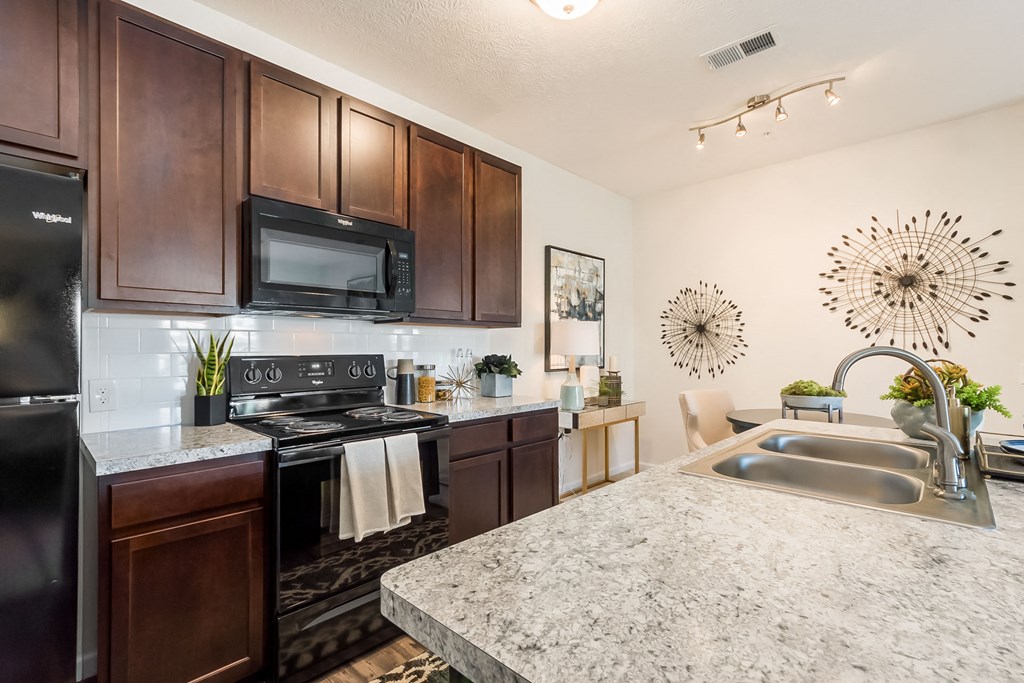 kitchen in apartment at Overland Park, Pickerington, Ohio