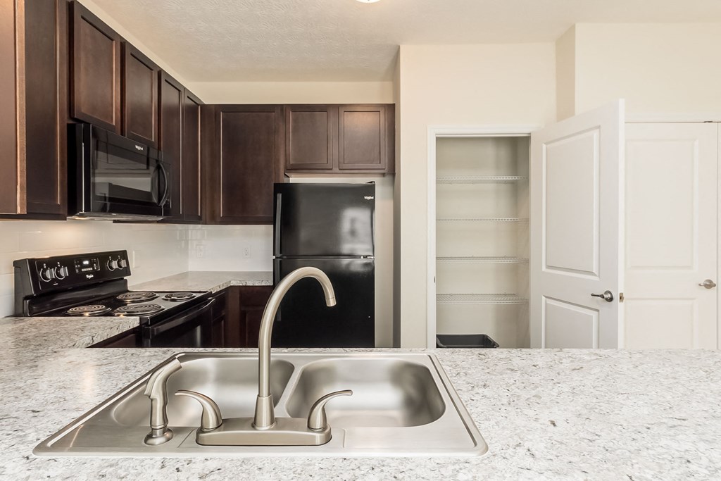 kitchen in apartment at Overland Park, Pickerington, Ohio