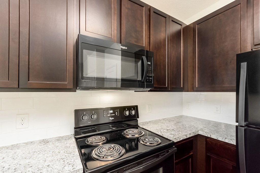 kitchen in apartment at Overland Park, Pickerington