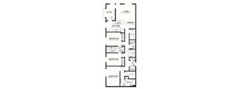 C5 Floor Plan at The MK, Indiana, 46220