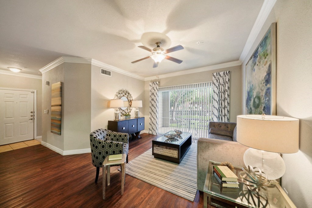 living room with natural light at River Pointe, Conroe, 77304
