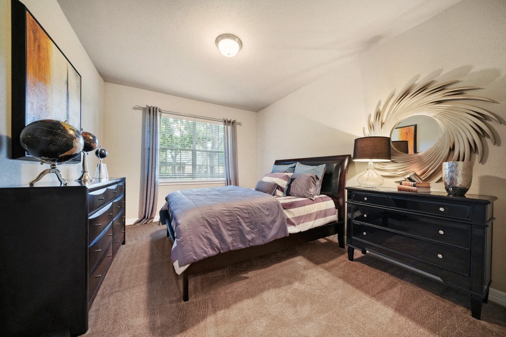 window view from bedroom at River Pointe, Texas, 77304